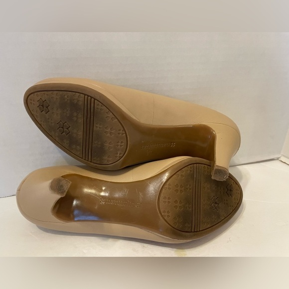 Naturalizer Nude Beige Leather Heel Shoes Size 8 1/2 M - Picture 9 of 11